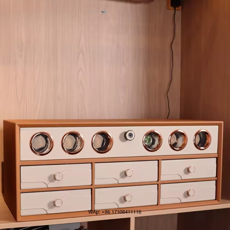 Automatic Watch Winder - 자동 시계 와인더 6 슬롯 나무