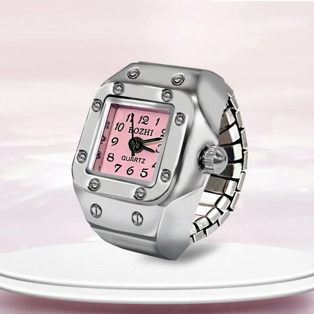 Jewelry Like Watches - 창의적인 사각형 다이얼 링 시계, 합금