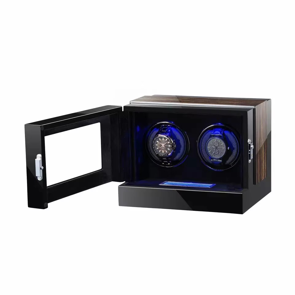 Automatic Watch Winder - 2슬롯 고급 보호용 시계 와인더 케이스,