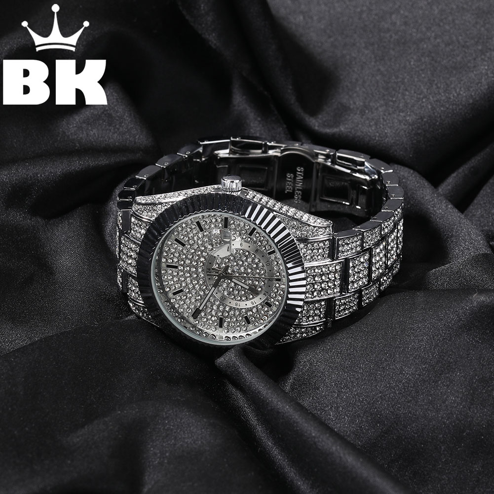 King'S Jewelry Watches - THE BLING KING 남성용 라운드 다이얼