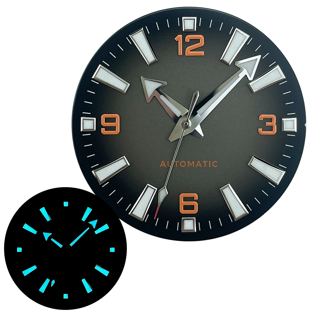 Jewelry Style Watches - 33mm 로고 없는 무균 블랙 오렌지