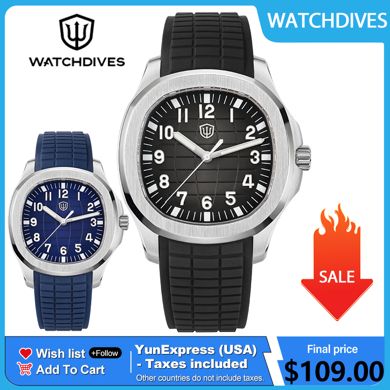 Jewelry Watches Vintage - Watchdives WD008 38mm 다이브 남성용 시계