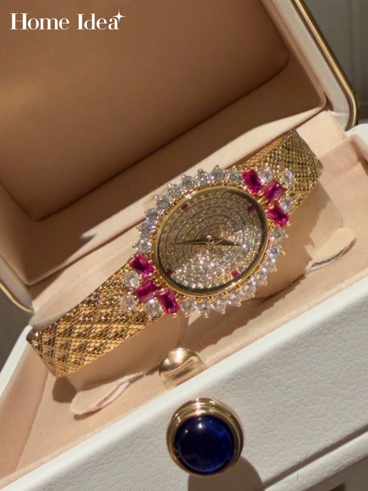 Jewelry Watches Vintage - 빈티지 숙녀 타원형 모양 쿼츠 시계