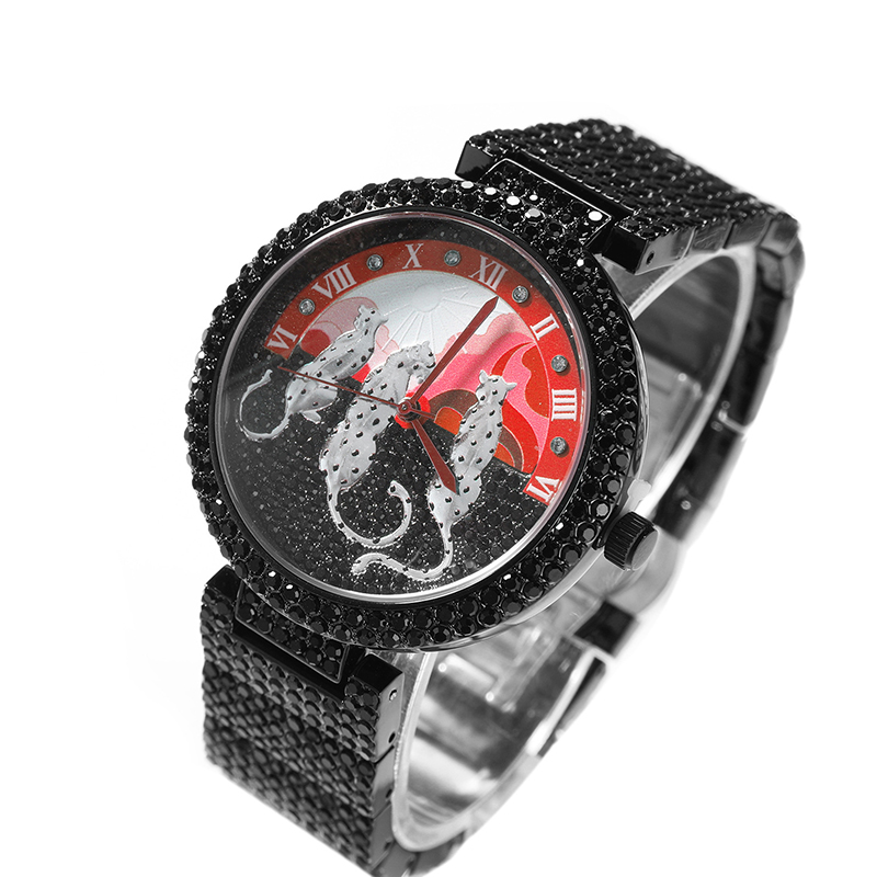 Jewelry And Watches Luxury Brand - 남성용 시계 태양과 표범 무늬 쿼츠