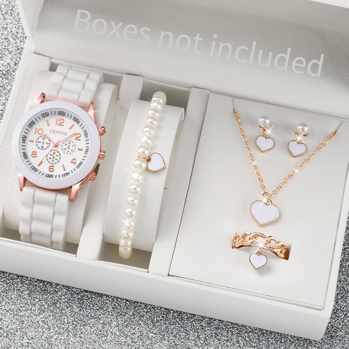 Jewelry Watch Making - 5/6PCS 패션 여성 시계 쥬얼리 세트
