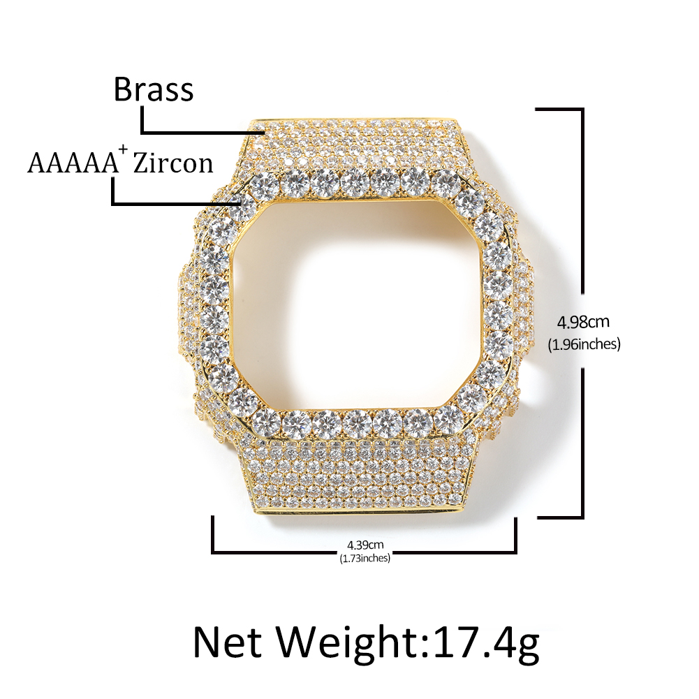 더 블링 킹 풀 블링 CZ 모이사나이트 시계 베젤 (D - King'S Jewelry Watches 리뷰 및 가격