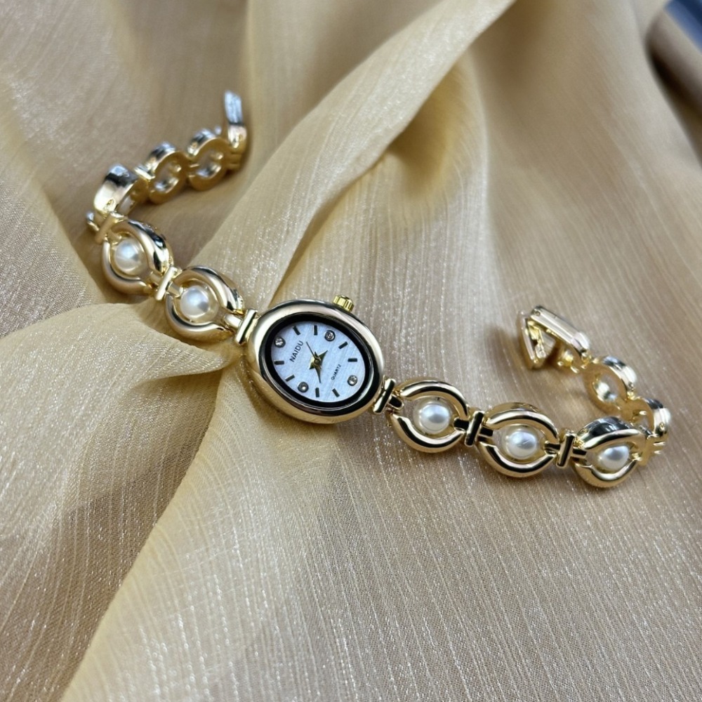 패션 여성 시계 빈티지 진주 장식 스트랩 팔찌 시계 럭 - Jewelry Watches Vintage 리뷰 및 가격