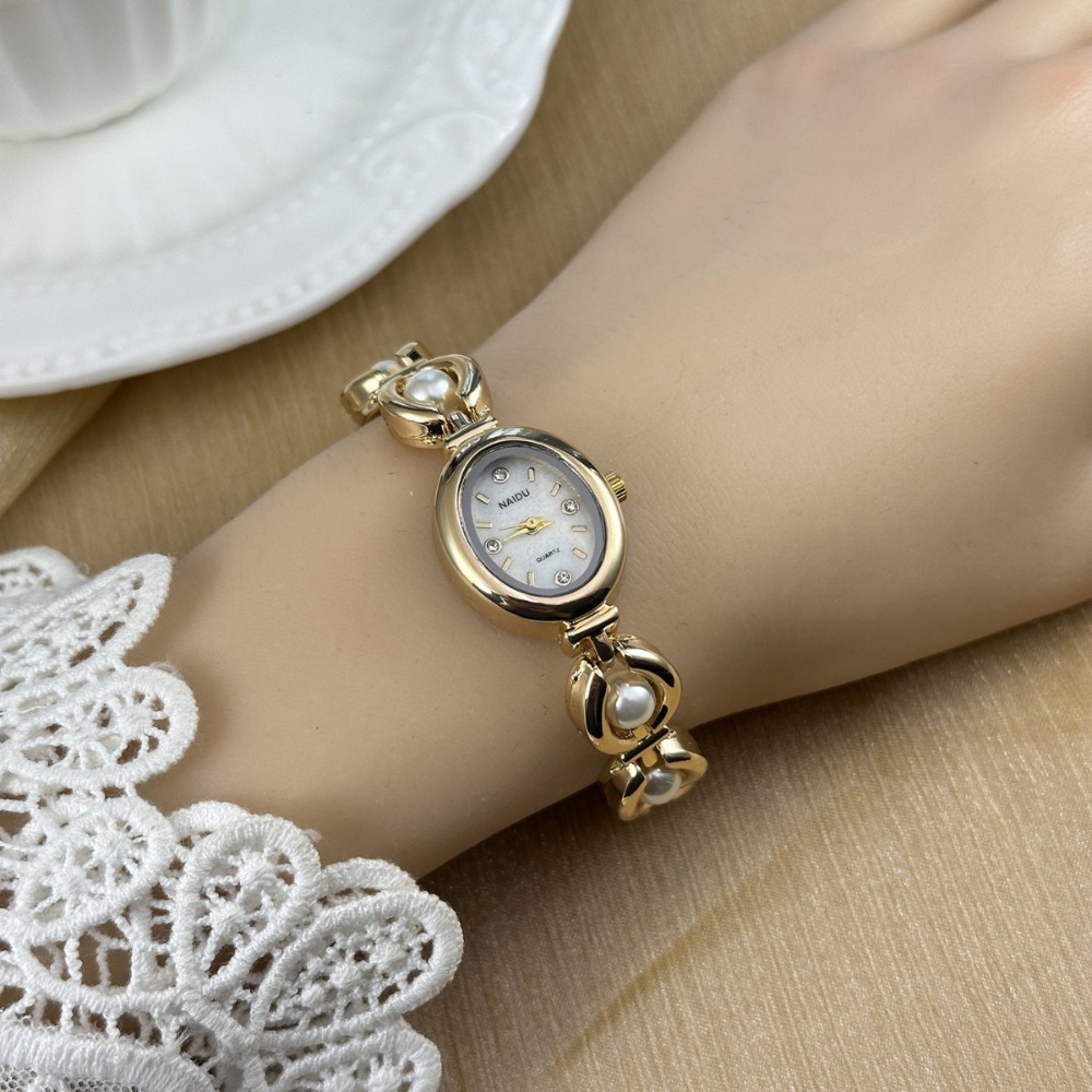 패션 여성 시계 빈티지 진주 장식 스트랩 팔찌 시계 럭 - Jewelry Watches Vintage 리뷰 및 가격