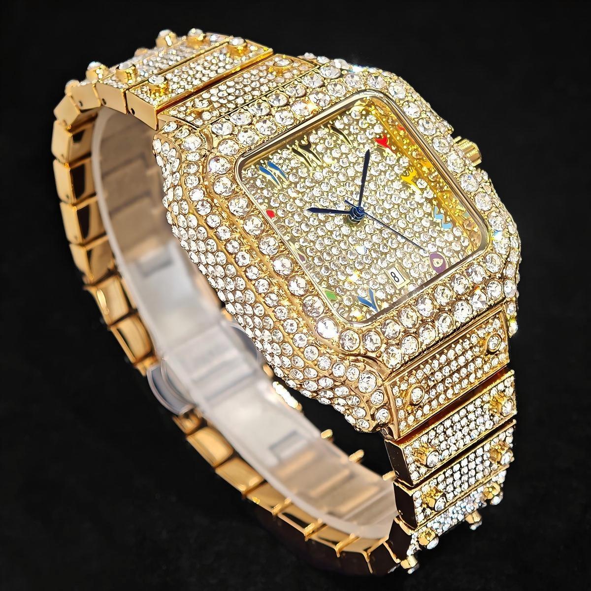 핫 패션 유니게트 풀 다이아몬드 아이스드 아웃 남성용  - Jewelry And Watches Luxury Brand 리뷰 및 가격