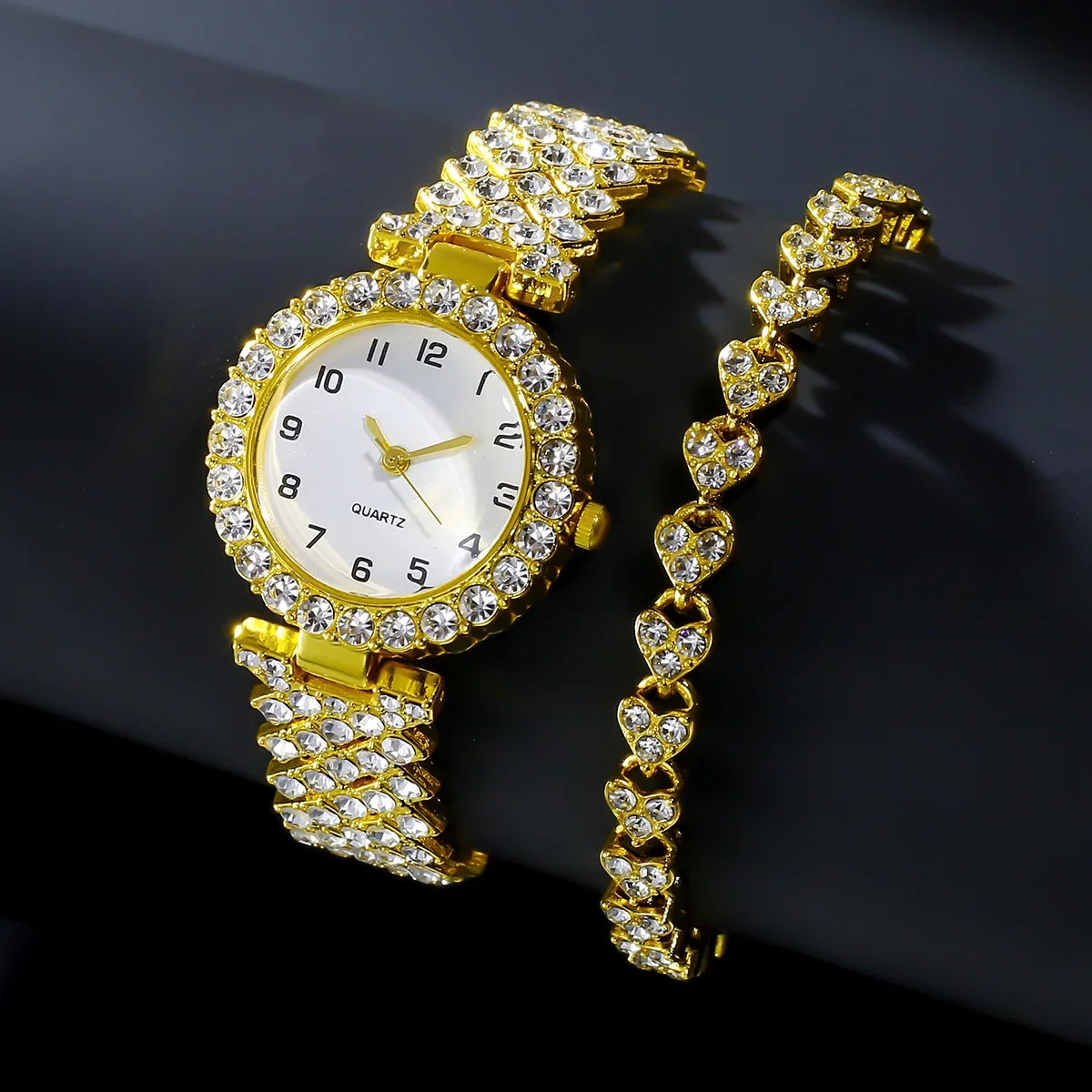1개/2개 고급 패션 여성 시계 세트 실버 스트랩 여성 - Jewelry Like Watches 리뷰 및 가격