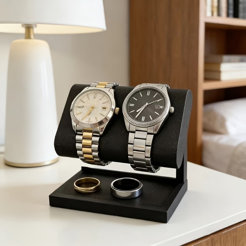 듀얼 시계 보석 디스플레이 스탠드, 브러시드 테이블탑  - Jewelry Like Watches 리뷰 및 가격